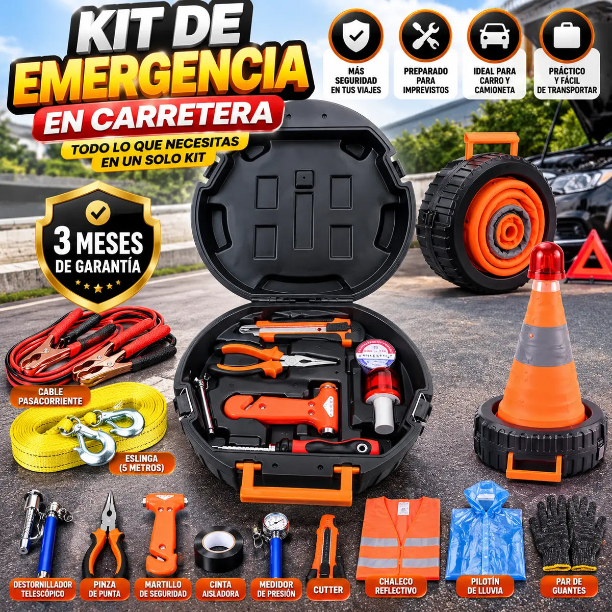 Kit De Emergencia En Carretera