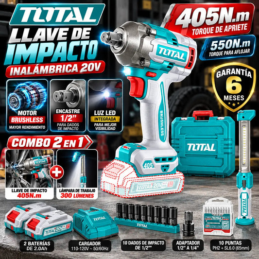 Combo pistola de impacto 1/2" + Juego de Dados